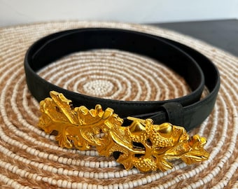 Vintage Carlisle Green Suede Belt