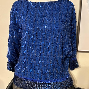 Vintage 80’s Siasia Sequin Blouse