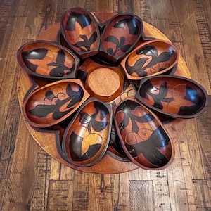 Vintage Monkey Pod Serving Tray