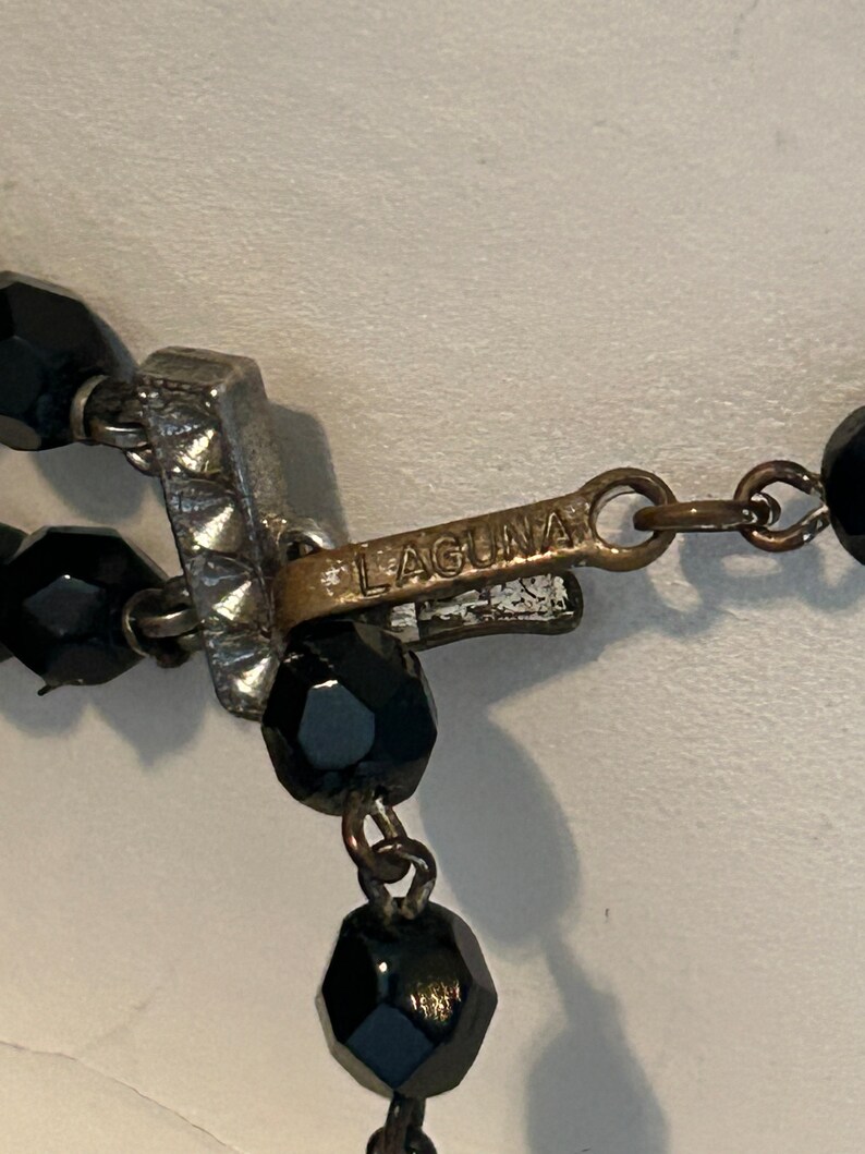 Catania Bead Necklace, Black