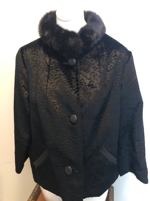 Vintage Fur Collared Jacket - Etsy