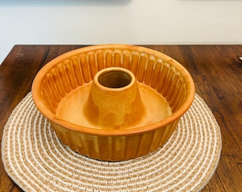 Vintage Italian Ceramic Bundt Dish