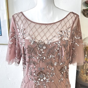 Vintage Adrianna Papell Beaded Dress image 1