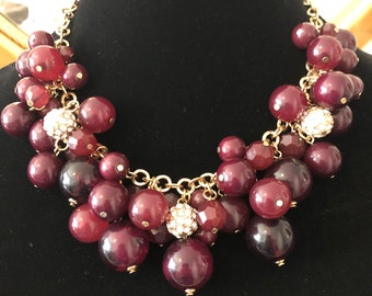 Purple Ball Necklace