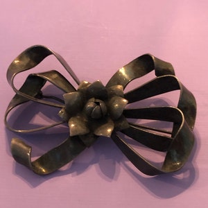 Sterling Silver Bow Pin