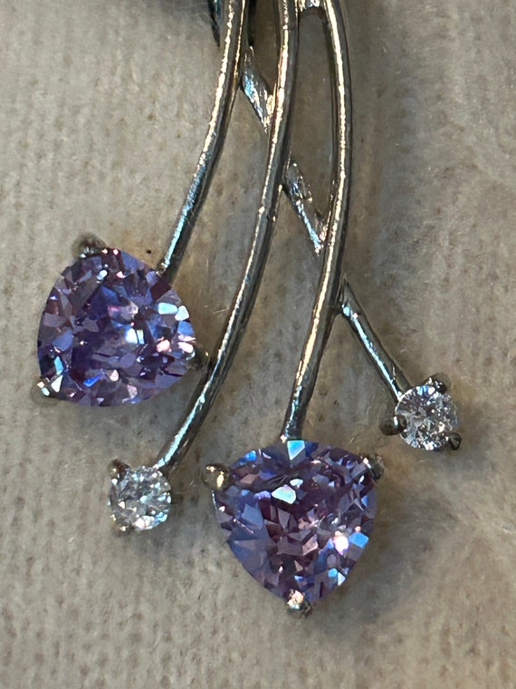Purple Rhinestone Necklace - image 2
