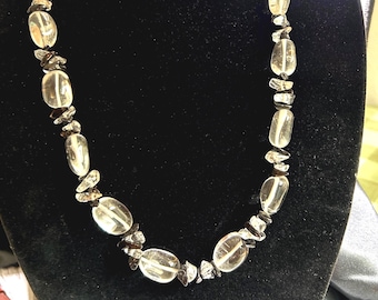 Rock Crystal Beaded Necklace