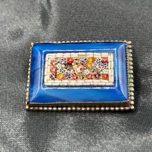Vintage Italian Micro Mosaic Brooch