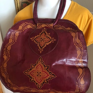 Batik Leather Bag  VINTAGE