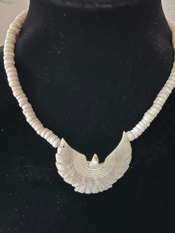 Mother of Pearl Sea Bird Necklace