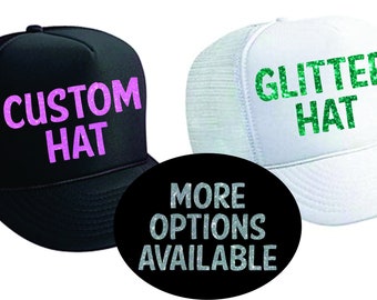 Custom Hats | Glitter Hats | Personalized Hats