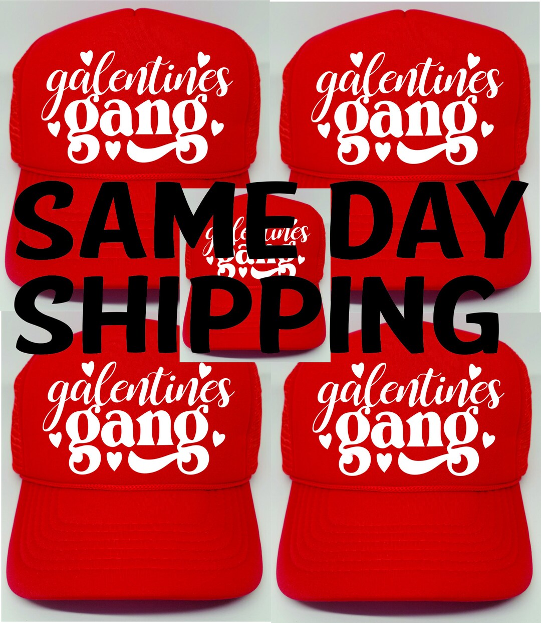 Valentines Day Trucker Glitter Hats Same Day Shipping Etsy