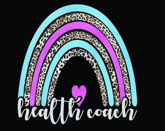 Health Coach Rainbow Love.  Boho style rainbow for Health Coaches
