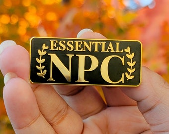 Essential NPC Enamel Pin | TTRPG Dungeon and Dragons DnD Gift | Gamer Gift | Christmas Birthday Geeky |