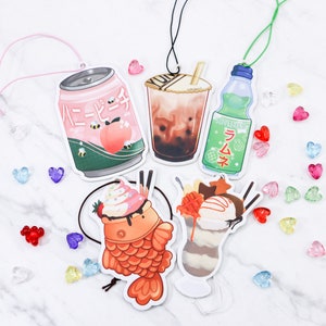 Kawaii Japanese Air Fresheners Double-Sided Strong Smell Scent Car Accessory || Cute Anime Christmas Gift