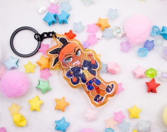 Raihan 3" Glitter Epoxy Protected Acrylic Charm Keychains UNOFFICIAL