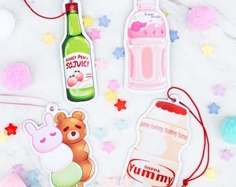 Kawaii Japanese Air Fresheners Double-Sided Strong Smell Scent Car Accessory Pt2 || Cute Anime Christmas Gift