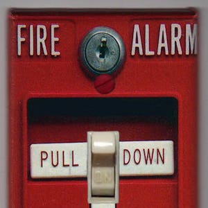 Fire Alarm Light Switch Cover Plate