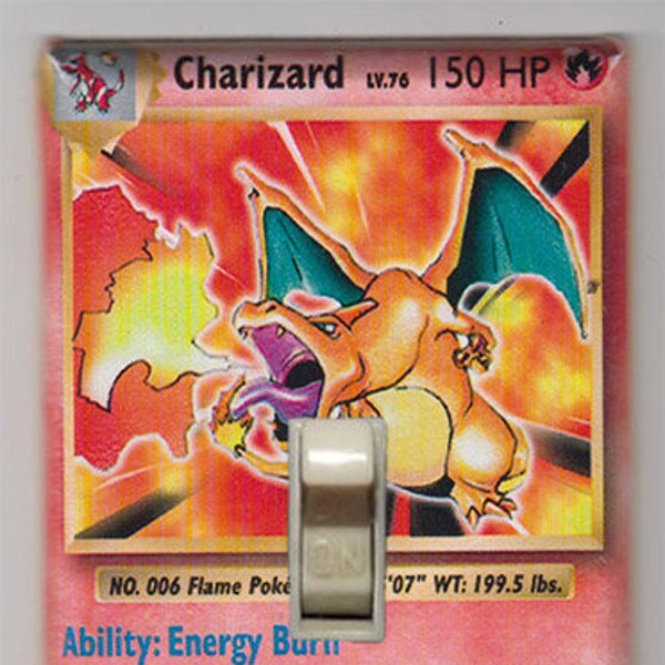 Pokemon Light Switch Cover Plate - Charizard