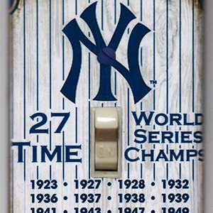 New York Yankees 27 Time World Series Champions Light Switch Cover Plate - Derek Jeter