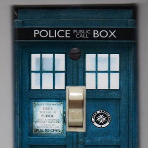 Doctor Who Tardis Light Switch Cover -
