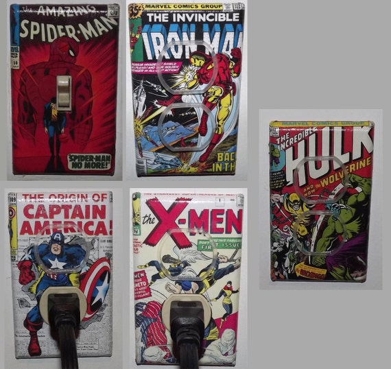 BLACK PANTHER MARVEL Light Switch Covers Home Decor Outlet MULTIPLE OPTIONS
