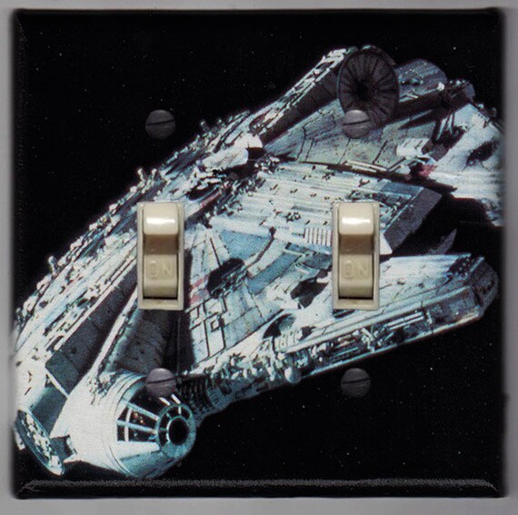 star wars double light switch cover