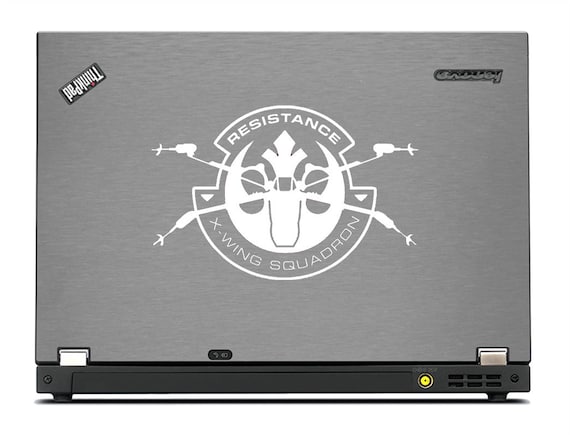 Laptop Vinyl Sticker Decal X WING FIGHTER Star Wars Force Awakens Car