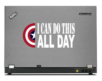 I Can Do This All Day Captain America Vinyl Decal - Car Decal - Computer Decal Sticker - Bucky Winter Soldier