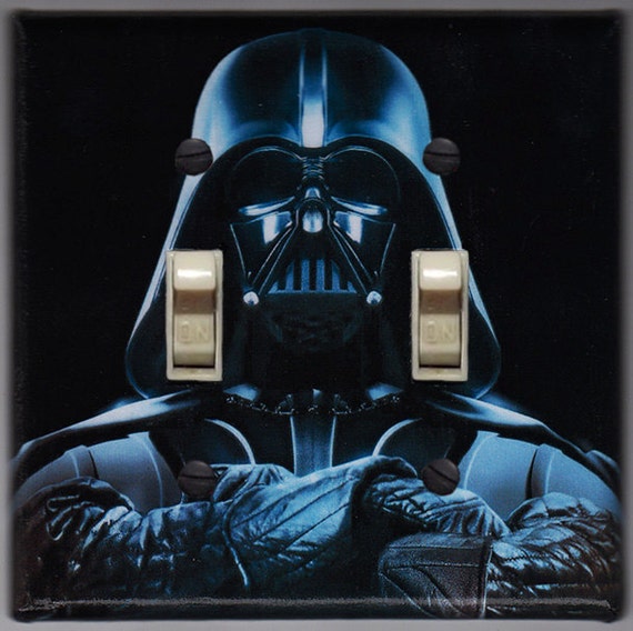 star wars double light switch cover