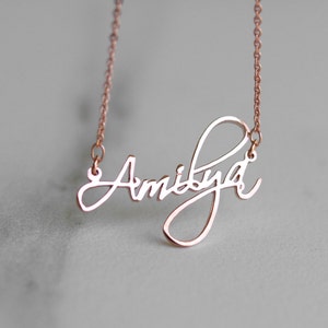 Personalized name necklace - Custom name necklace - Cursive name necklace - Custom Name Jewelry - Christmas Gift - Bridesmaid Gift