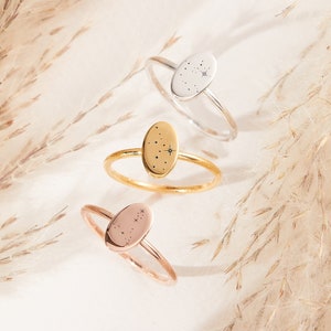 Custom Zodiac Ring - Dainty Star Ring - Horoscope Ring - Constellation Ring - Birth Month Ring - Zodiac Jewelry - Minimalist Ring