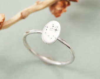 Star Signet Ring - Custom Zodiac Ring - Constellation Ring - Modern Custom Ring - Minimalist Ring - Best Friend Gift - Gift for Her