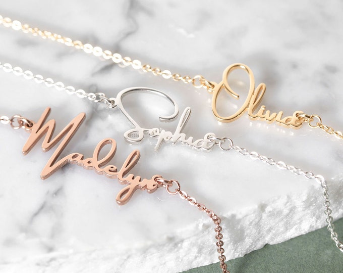 Custom Name Necklace - Custom Name Gift - Personalized Gift - Personalized Necklace - Personalized Name Necklace - Custom Word Necklace