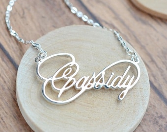 Infinity name necklace - Personalized infinity necklace - personalized necklace - calligraphy Script necklace - infinity Gift - Unique Gift