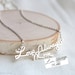 Handwriting Necklace - signature necklace - autograph necklace - Personalize necklace - Name Necklace - Handmade Jewelry - Stocking Stuffer 