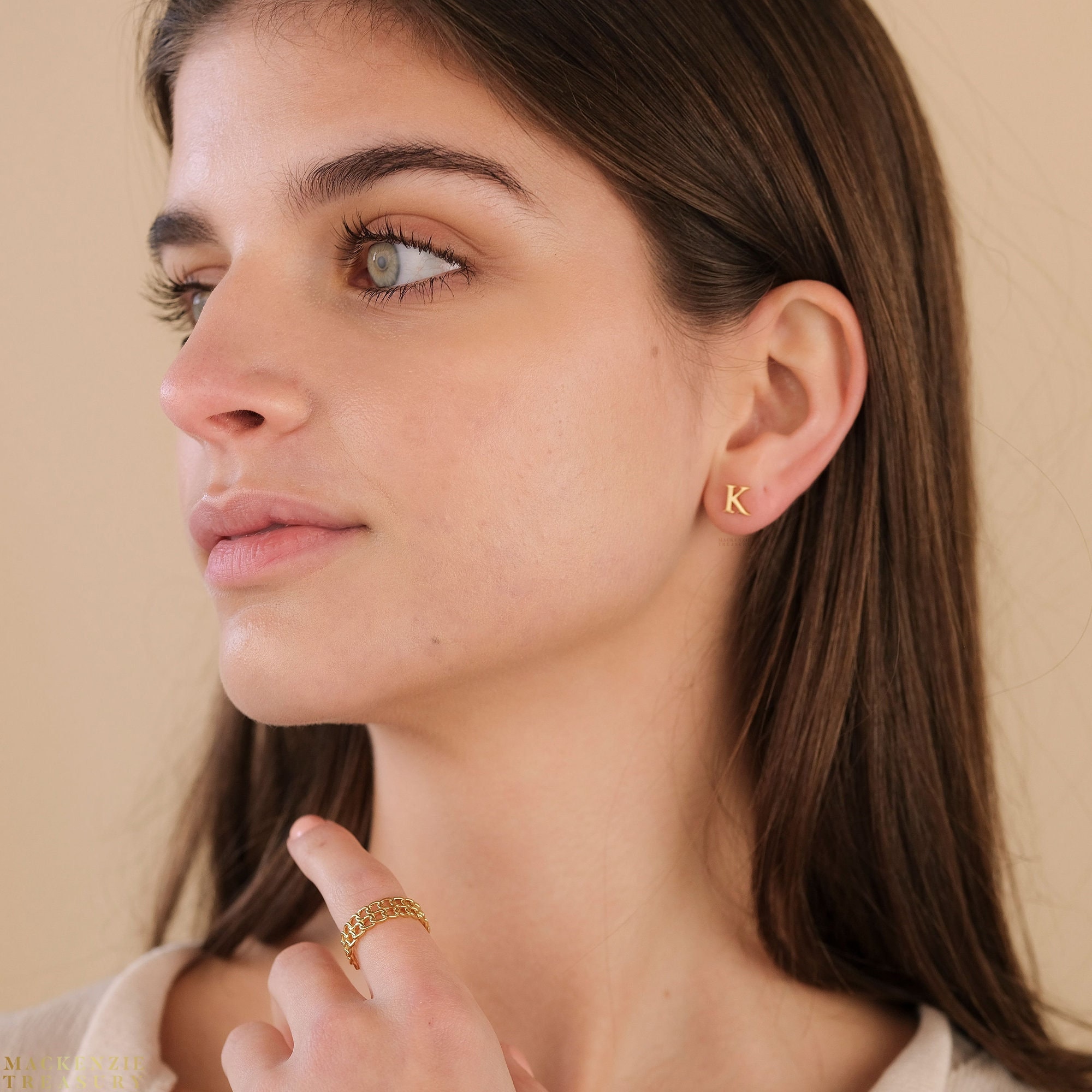 Personalized initial earrings deals