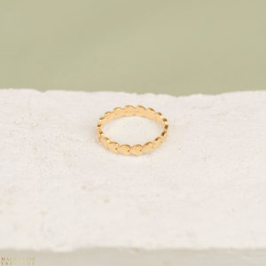 Gold Smiley Face Ring - Happy Face Ring - Happy Smiling Face Ring - Gold Emoji Ring - Minimalist Ring - Birthday Gift image 3