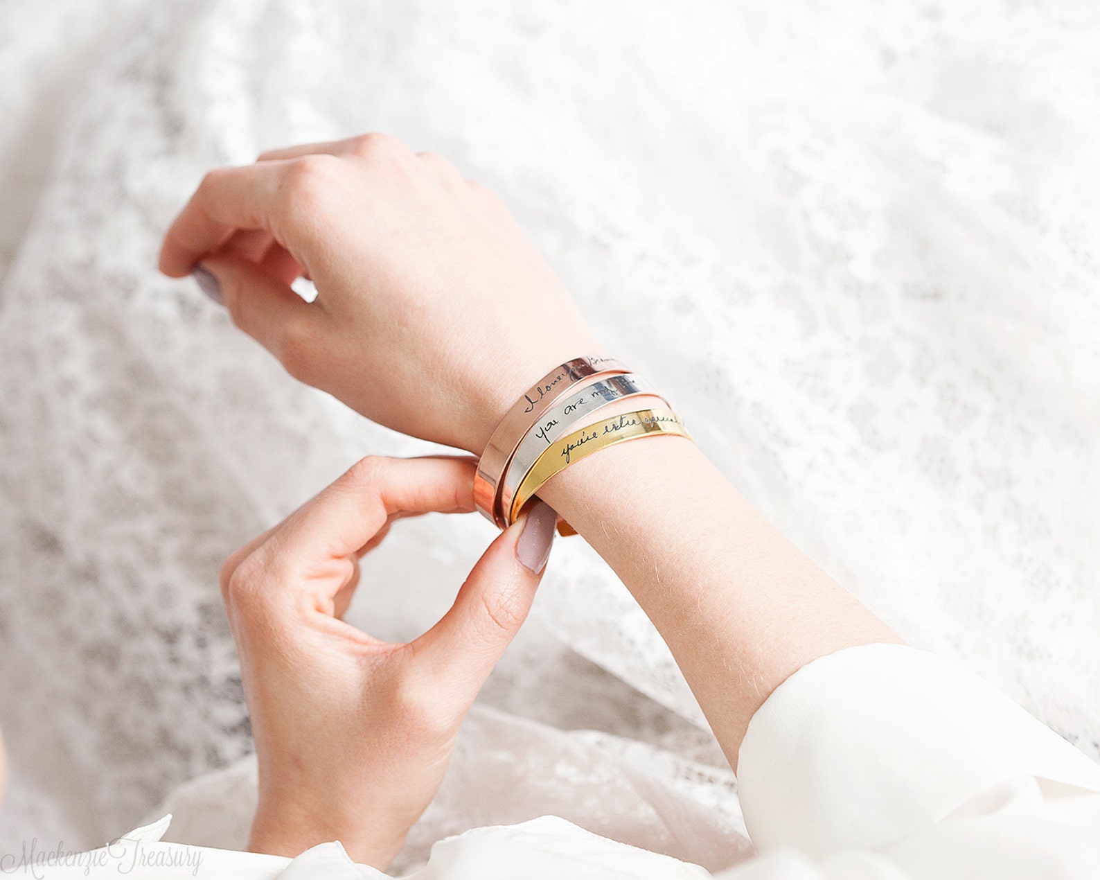 Handwriting Cuff Bracelet Handwriting Cuff Bangle Etsy