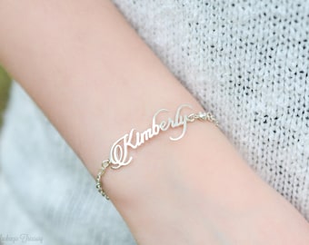 Custom Name Bracelet - Custom Bracelet - Bridesmaids gift - Gift for Mom - Mother day - Christmas Gift