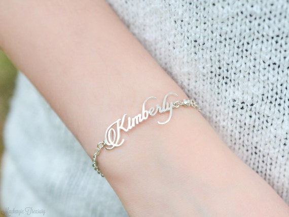 Custom Name Bracelet - Custom Bracelet - Bridesmaids gift - Gift for Mom - Mother day - Christmas Gift
