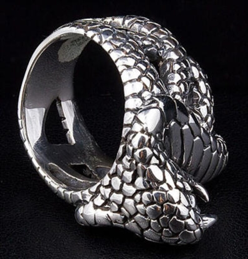 28.58 g Sterling Silver Size 11 Big /& Heavy Men/'s Ring King Cobra Men/'s Ring