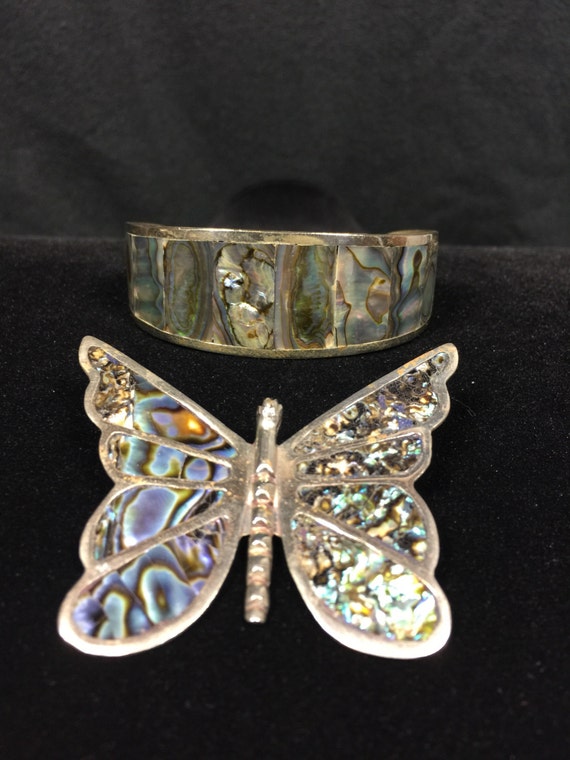 Sterling Silver and Turquoise butterfly and a Turq