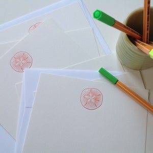 Ensemble de 5 cartes typographiques et enveloppes - dollar des sables