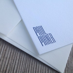 Empire - Gepersonaliseerde boekdrukpapierwaren - Set van 25 kaarten en enveloppen