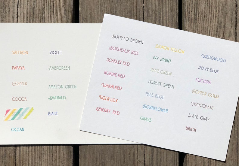 Sand dollar Papelería tipografía personalizada Juego de 25 tarjetas y sobres imagen 10
