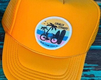 Sombrero con parche trenzado localmente