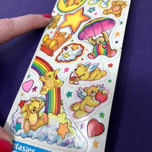 1983 Teddy’s in Space Vintage Stickers. Fantasies Stickers by Illuminations.