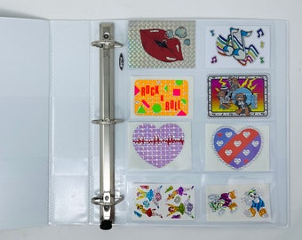 8 Pocket 3 Ring Binder Sheet For Sticker Collecting.