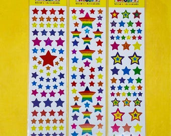 Woody’s Rainbow Star Prismatic Stickers.
